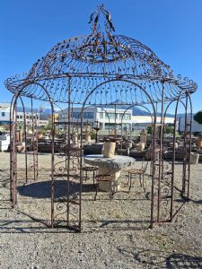 Gazebo ottagonale in ferro battuto e forgiato 